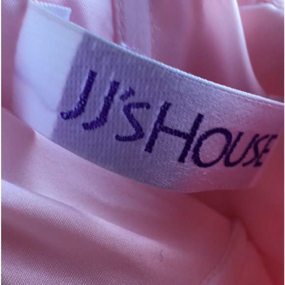 JJ’S House 0 Jr Long Pink CHIFFON Boned Bustier A-line Formal EUC 💎 - Picture 2 of 16